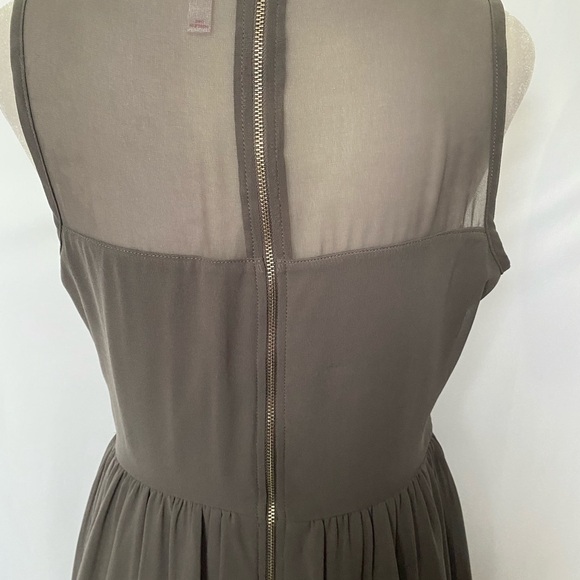 Xhilaration Floral & Sheer Taupe Dress - Picture 9 of 11